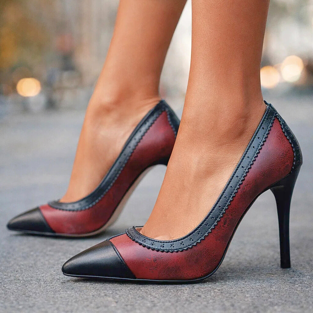 SUTTON SIGNATURE HEELS - maroon