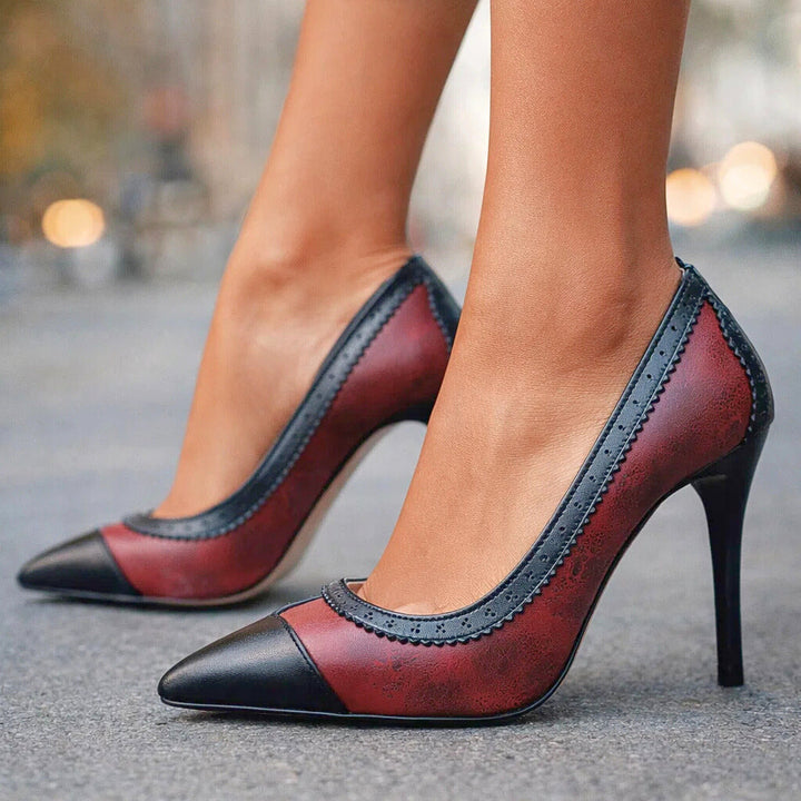 SUTTON SIGNATURE HEELS - maroon