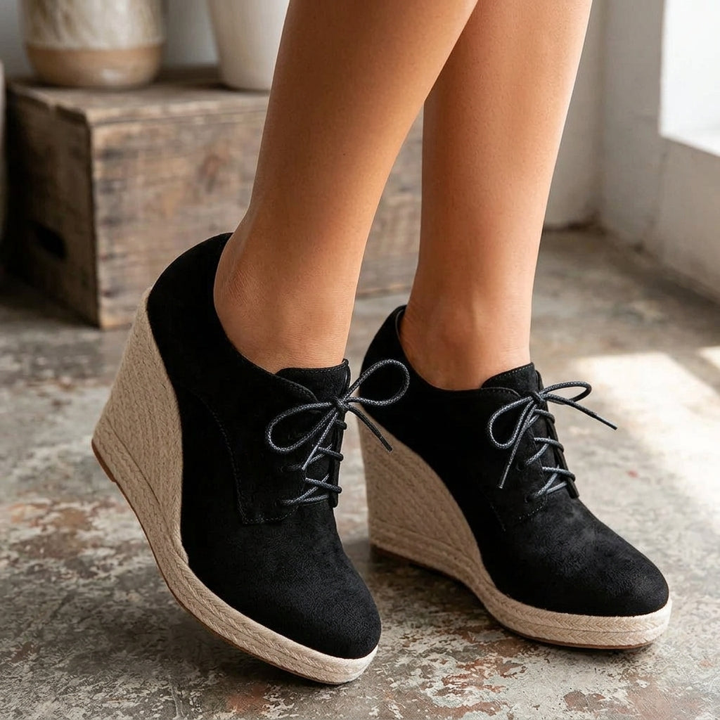 MARA PLATFORM WEDGES - Black