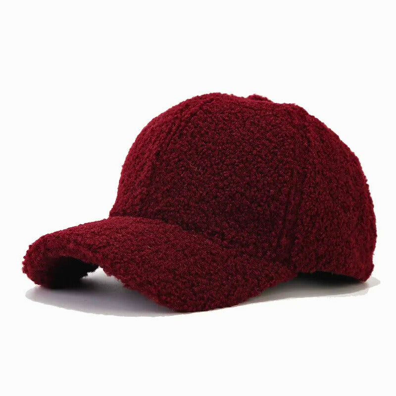 HARLOW SHERPA CAP - wine red