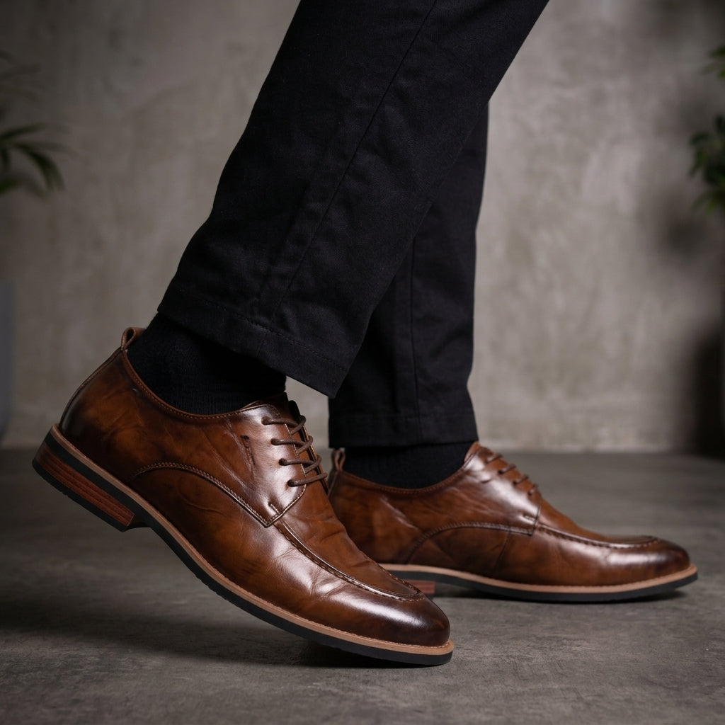 HARRISON COLE LEATHER DERBY