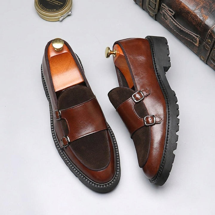 Montaro Genuine Leather Lug Derbies