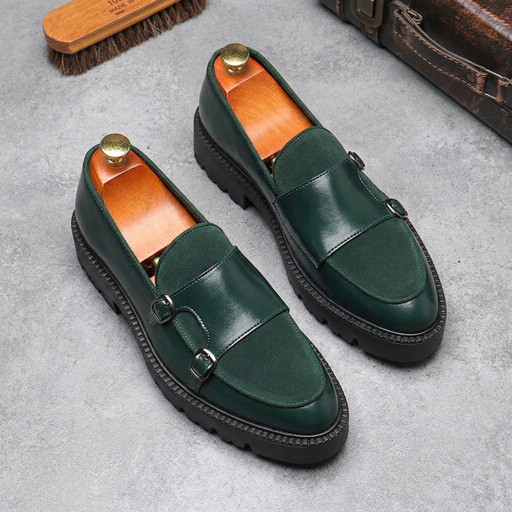 Montaro Genuine Leather Lug Derbies