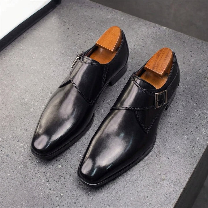 SANTORO LEATHER MONK STRAP