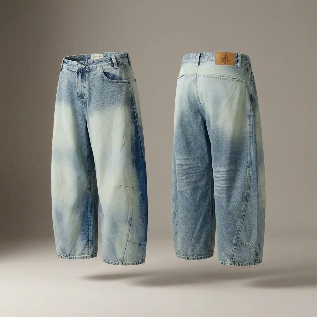 BRONX BARREL-CUT DENIMS