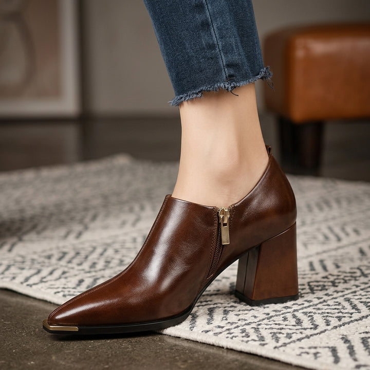 Ravenna Genuine Leather Boots - Brown