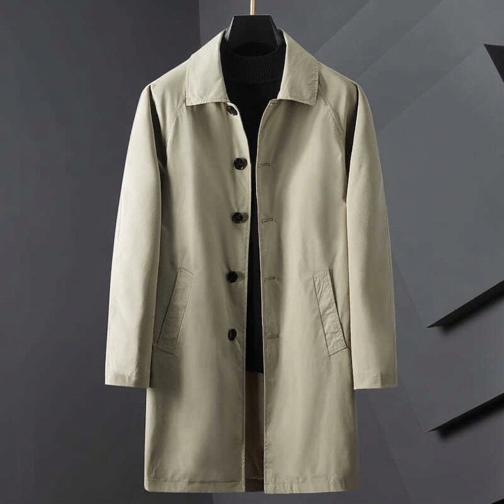 Whitman Trench Coat - Olive