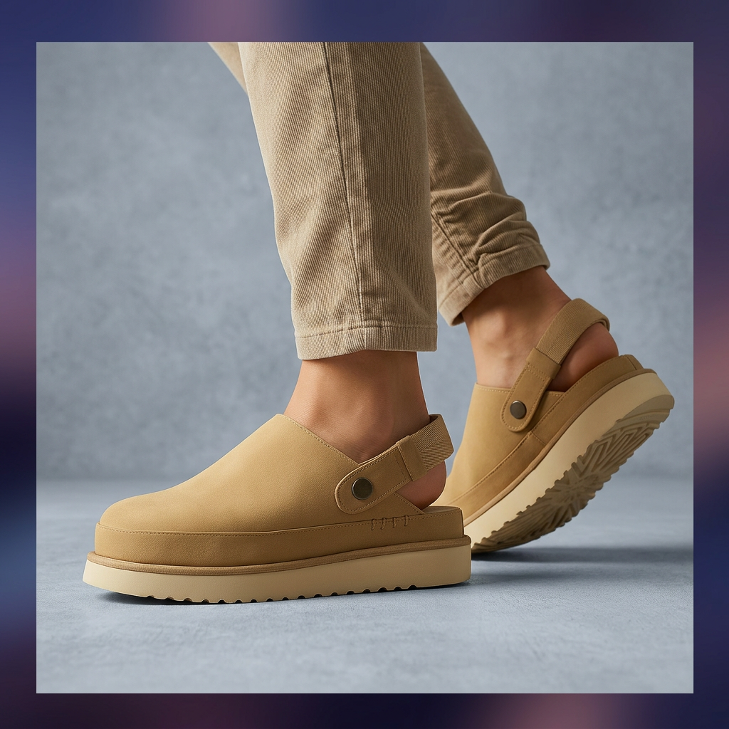 Nordic Cushioned Clogs - Light Brown