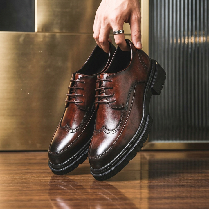 Vincenzo Genuine Leather Derbies