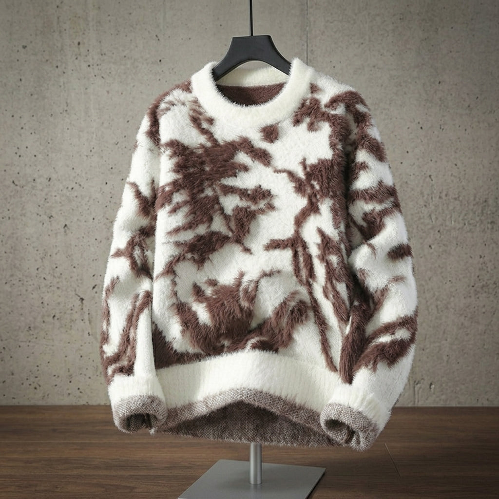 Ashford Textured Crew Knit - White