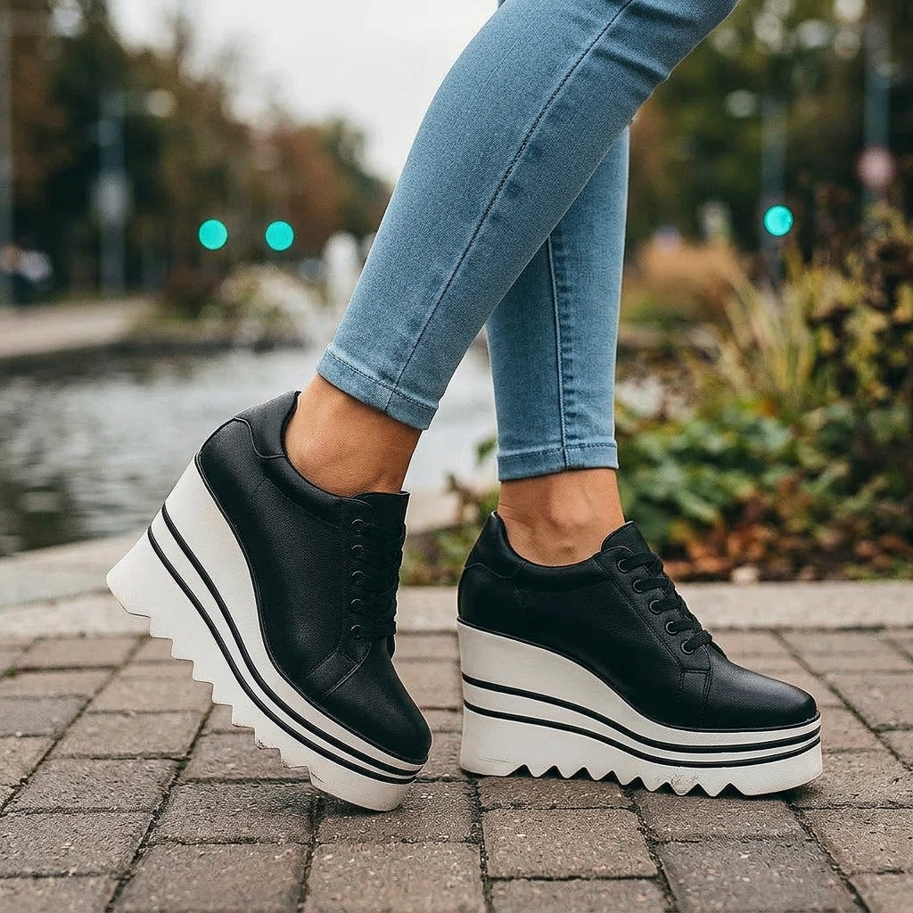 SYLVIE RISE PLATFORMS - black