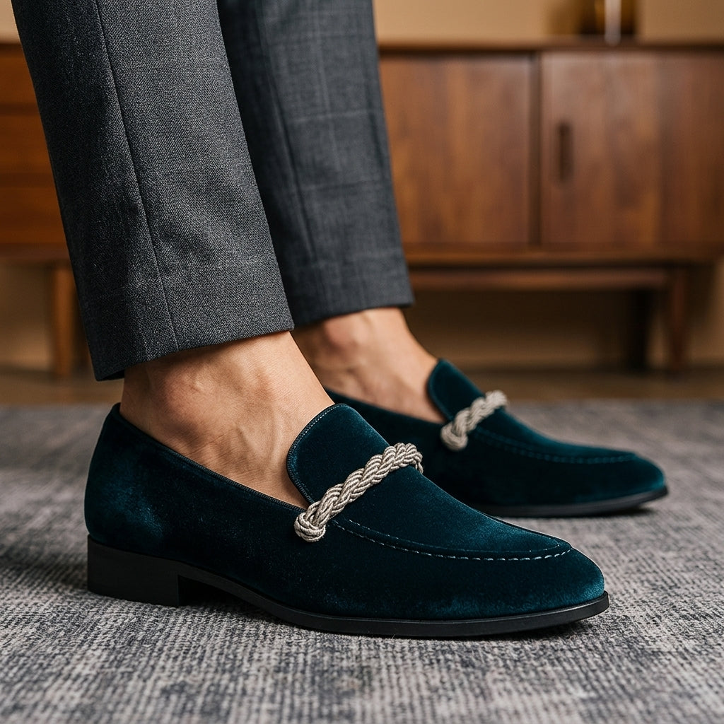 Monte Carlo Velvet Loafers