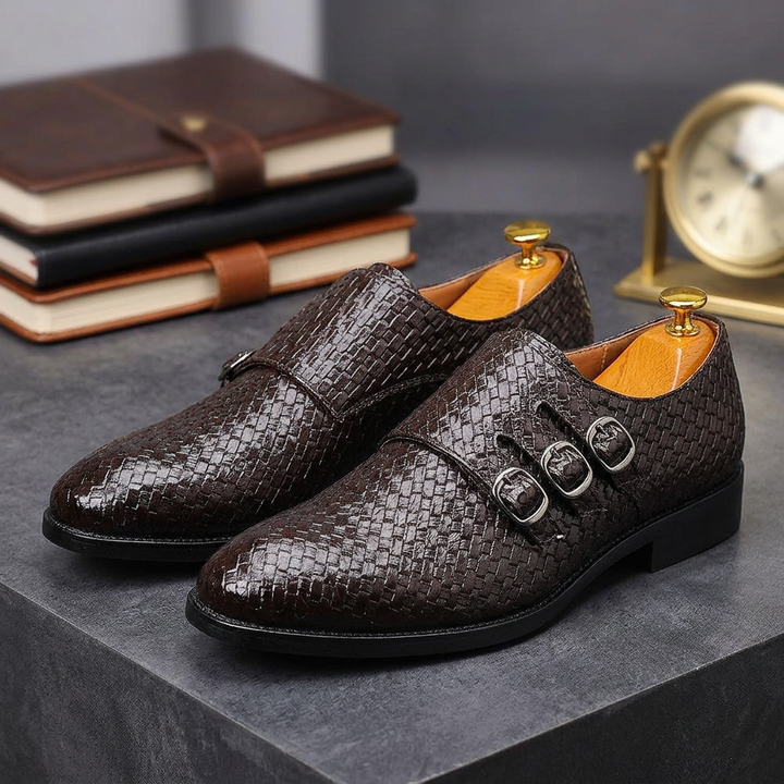 Vourio Trenza Leather Loafers