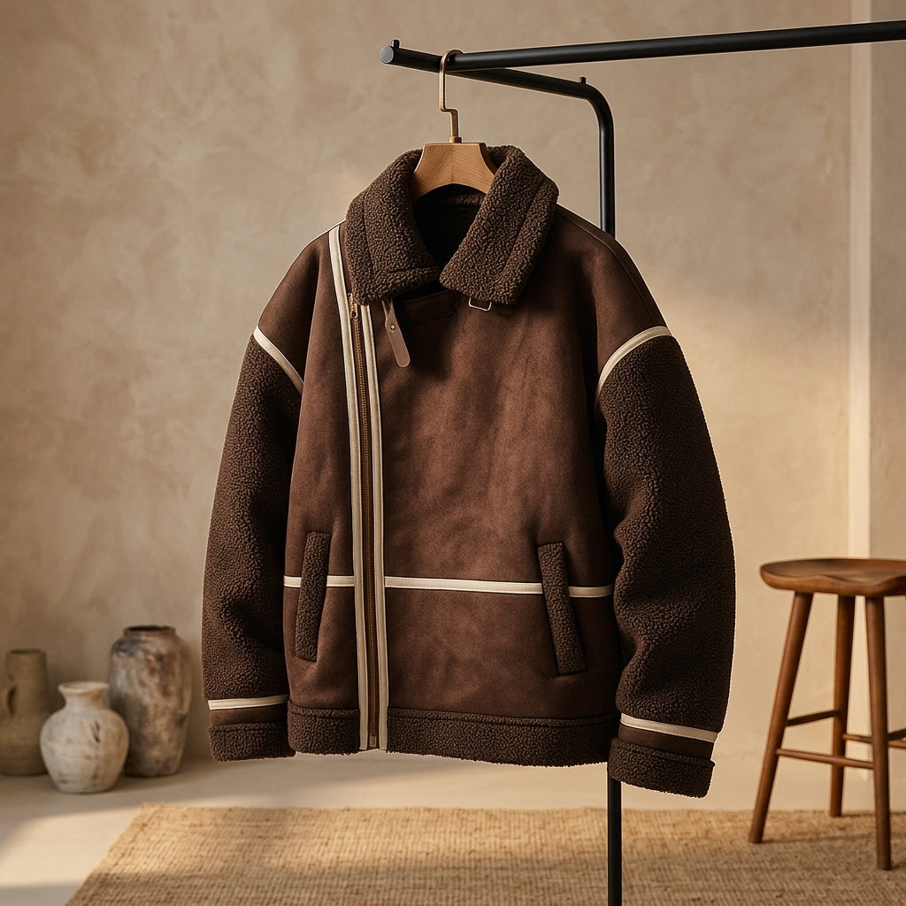 Alder Sherpa Jacket - Brown