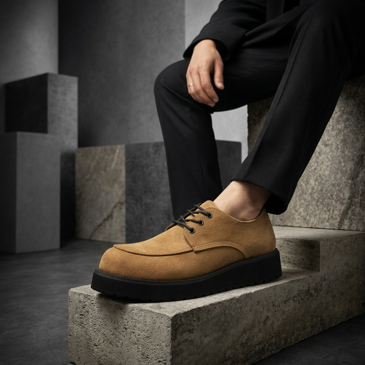 Hudson Suede Lug Derbies