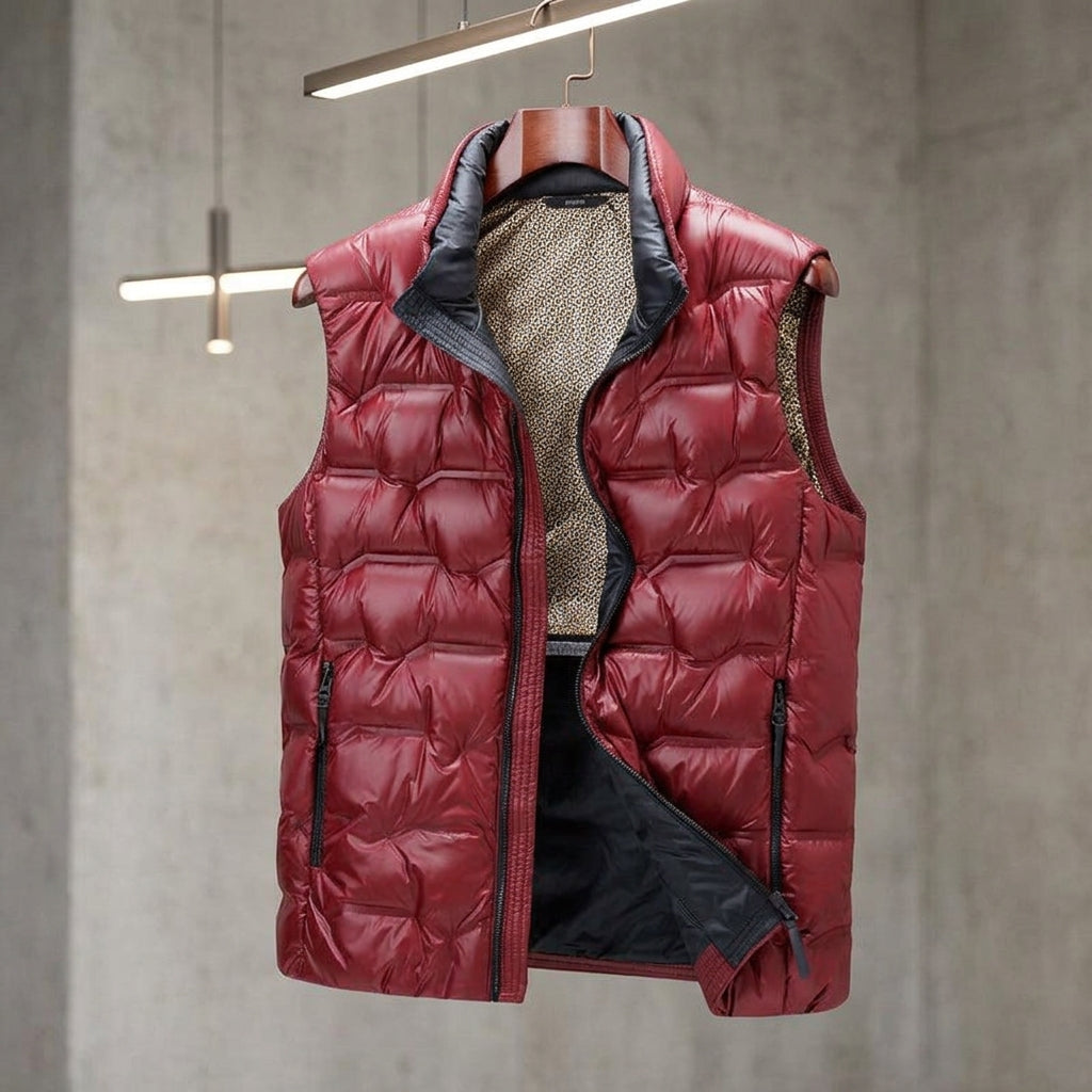 Harlan Duck Down Vest - Red