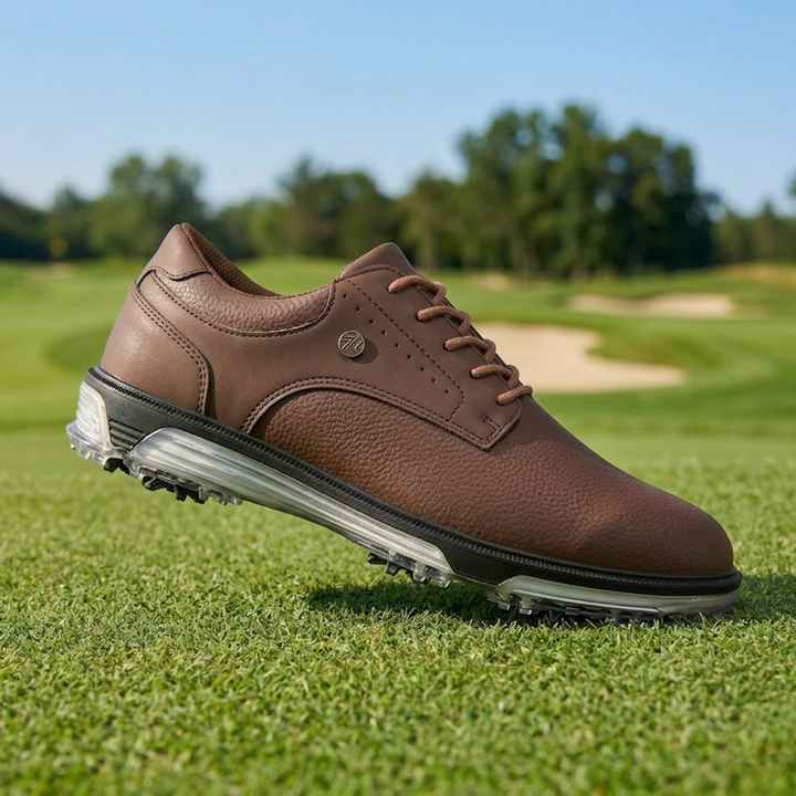 Weston Leather Golf Shoes - brown