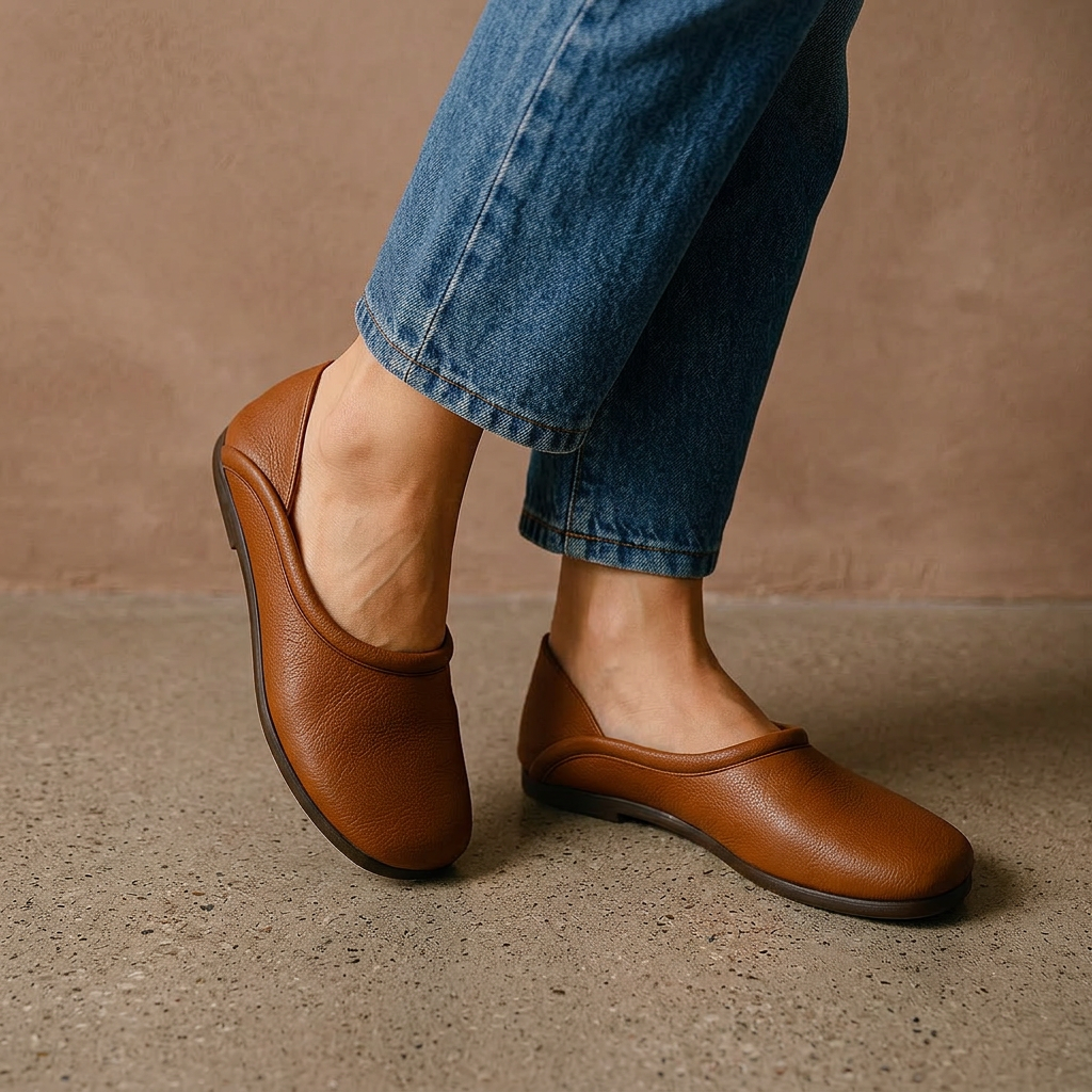 Eden Boho Slip Ons - Brown