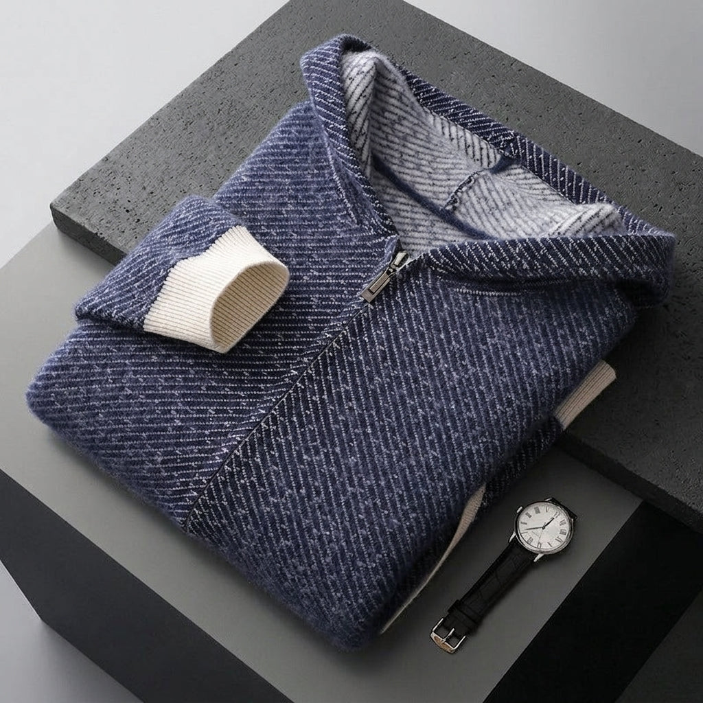 Lawrence Cashmere Zip Sweater