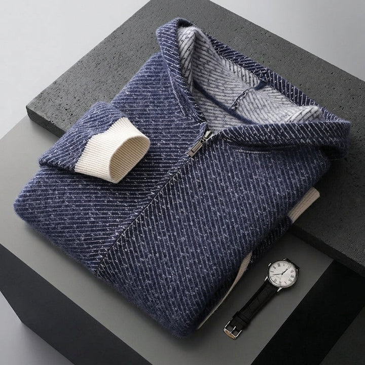 Lawrence Cashmere Zip Sweater