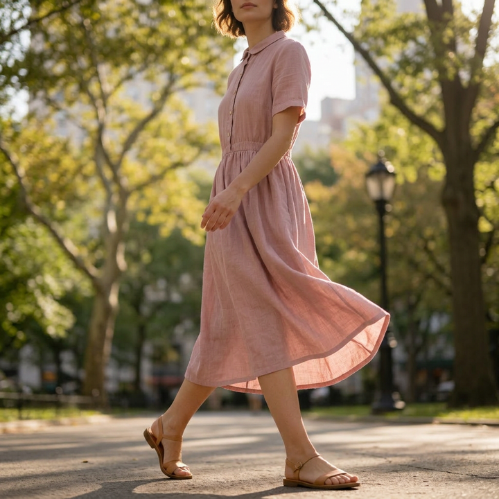 LYLA BELLE LINEN DRESS