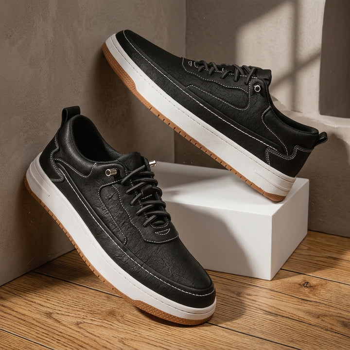 WALKER BROOKS LEATHER SNEAKERS