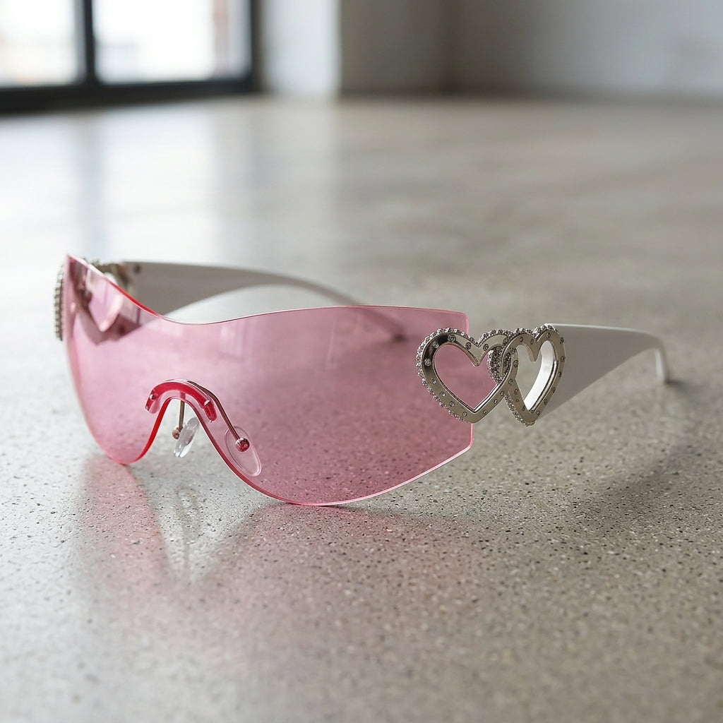 The 2000s Heartlock Shades - Pink
