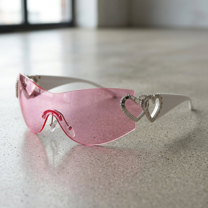 The 2000s Heartlock Shades - Pink