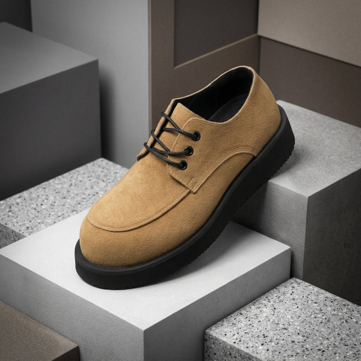 Hudson Suede Lug Derbies - khaki