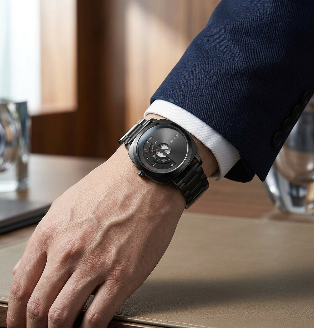Helios Arc Gold Watch