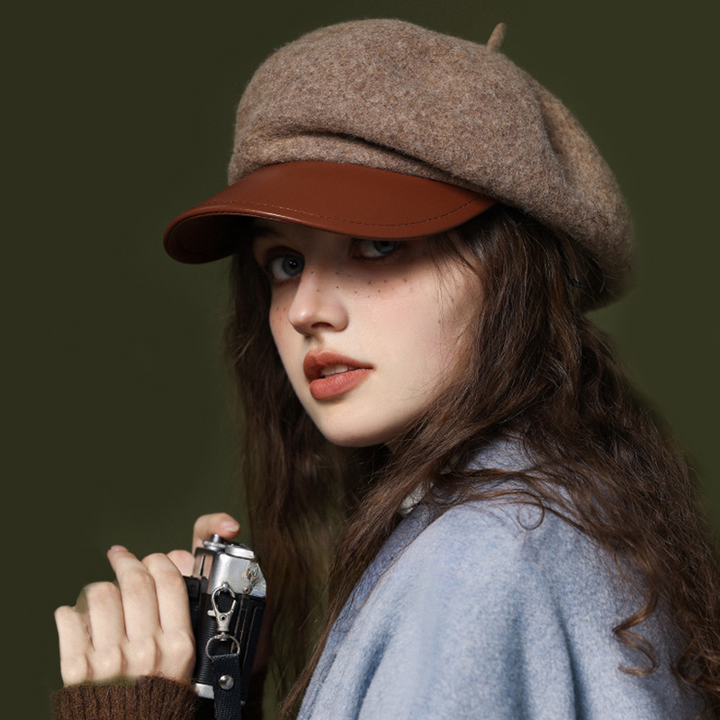 Marseille Wool Beret - brown