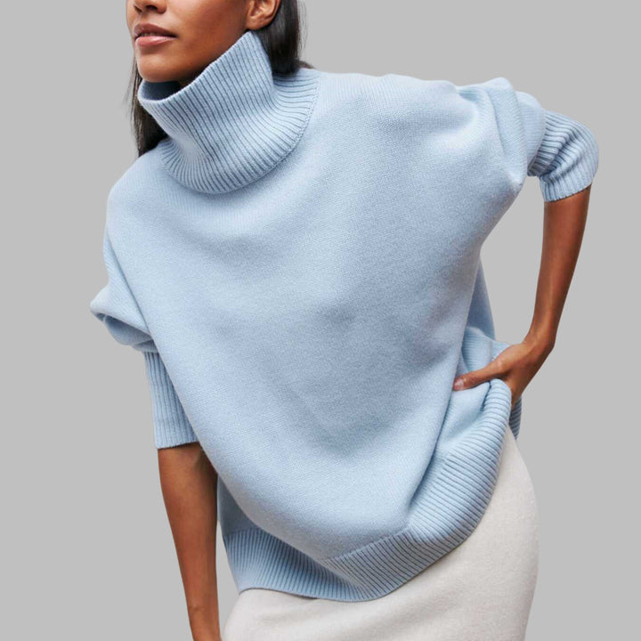 Noelle Knitted Sweater - light blue