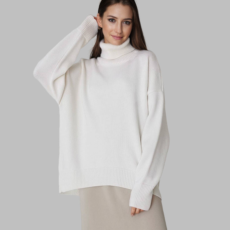 Noelle Knitted Sweater - white