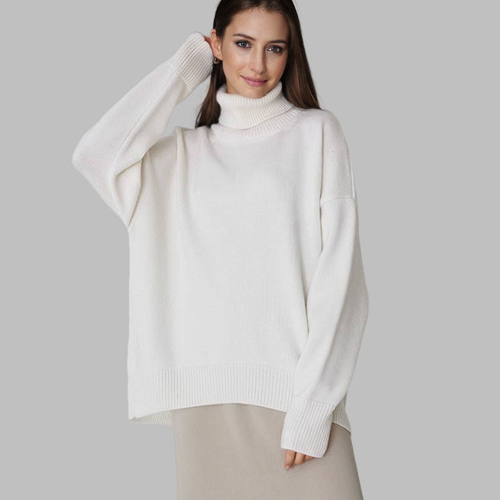 Noelle Knitted Sweater - white