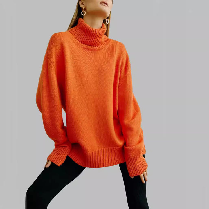 Noelle Knitted Sweater - orange