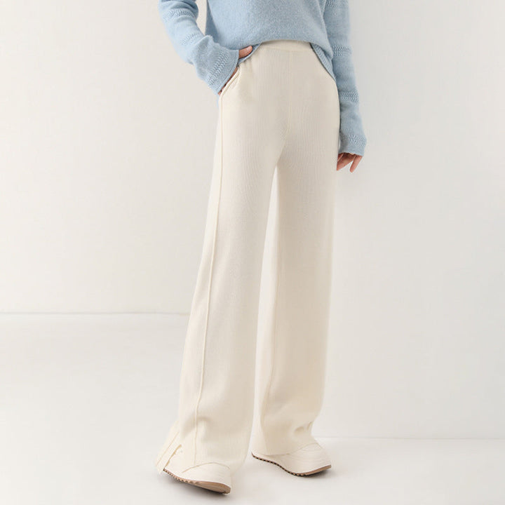 Liana Wool Pants - white