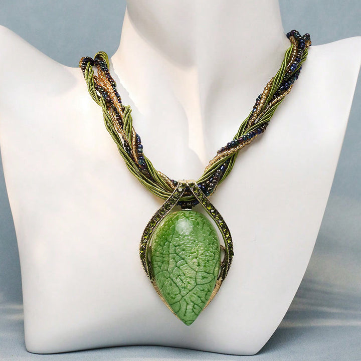 Serenity Boho Necklace - green