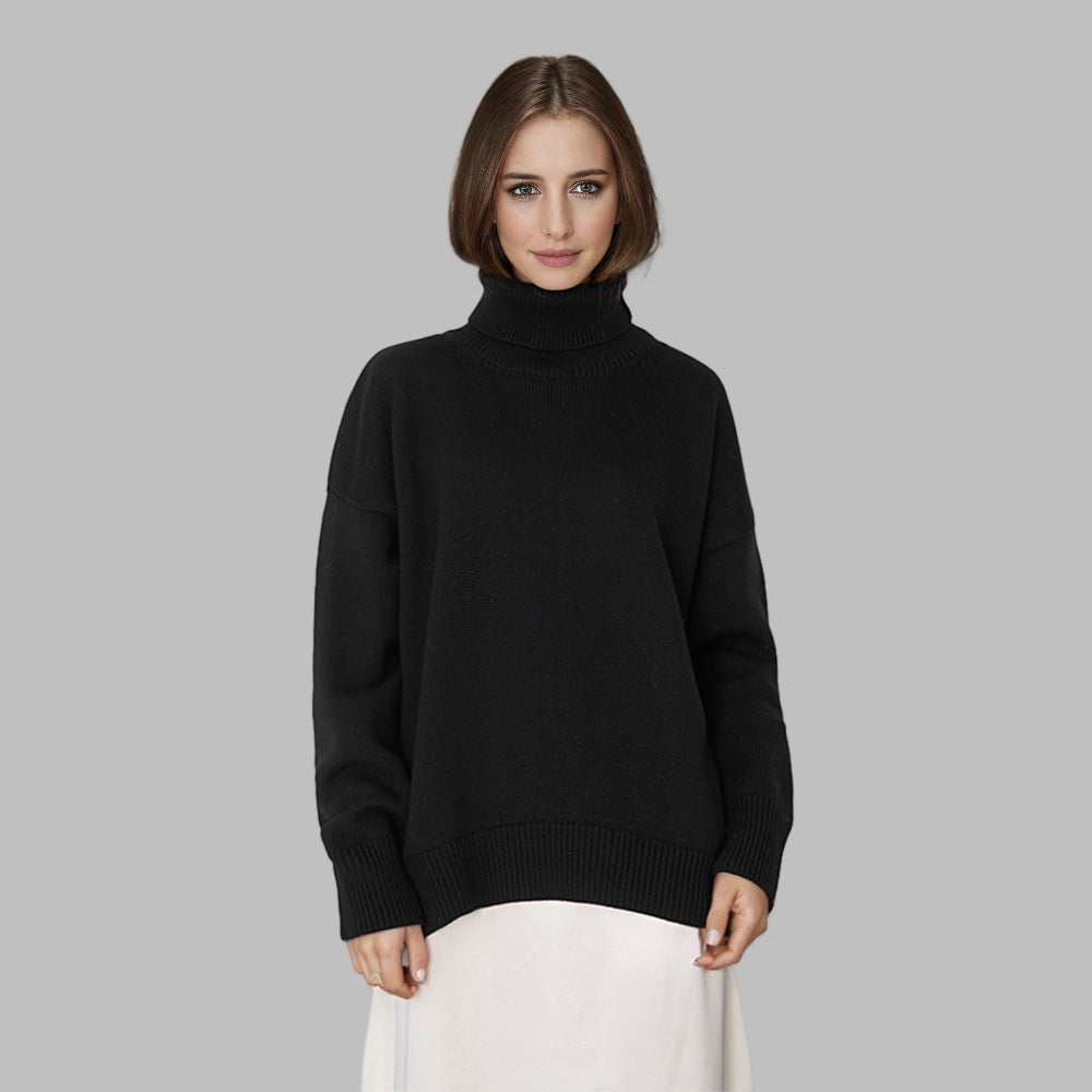 Noelle Knitted Sweater - black