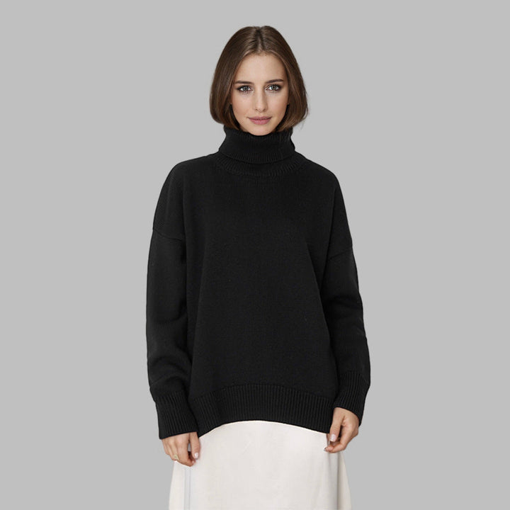 Noelle Knitted Sweater - black
