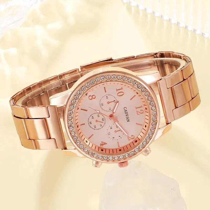 Alara Rose Gold Jewelry Watch Set by Tom Claren