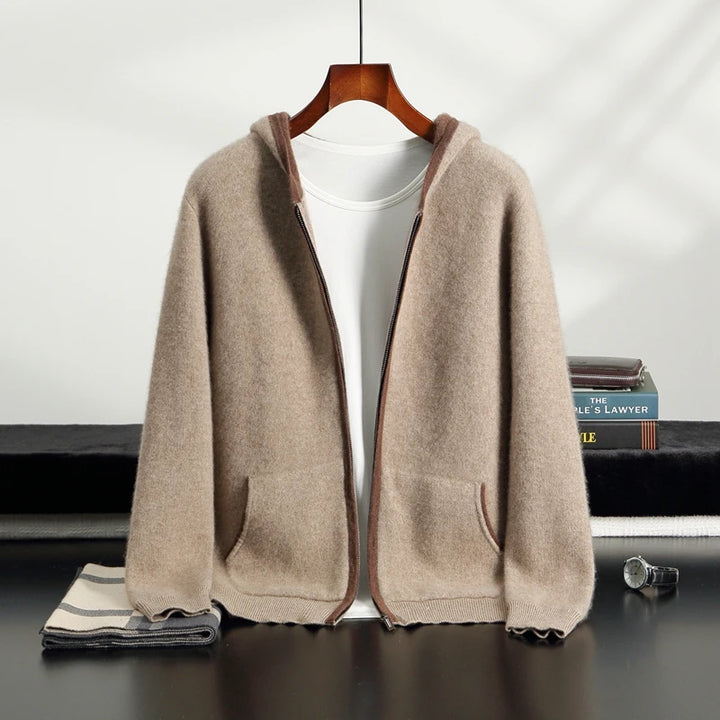 Aspen Cashmere Zip Hoodie