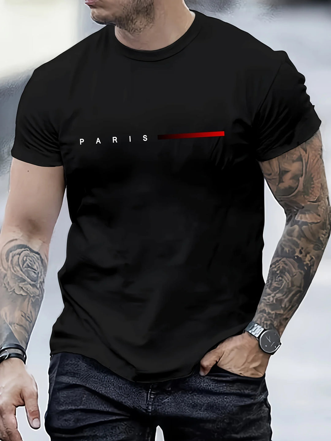 Paris Script Tee by Tom Claren