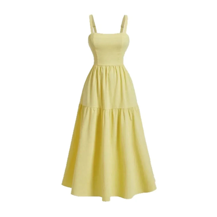 Yellow Midi Dress by Tom Claren