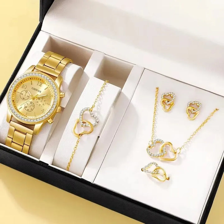 Alara Rose Gold Jewelry Watch Set by Tom Claren