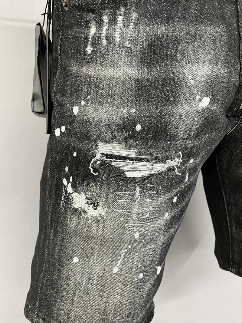 Varen Black Denim Tom Claren  Shorts