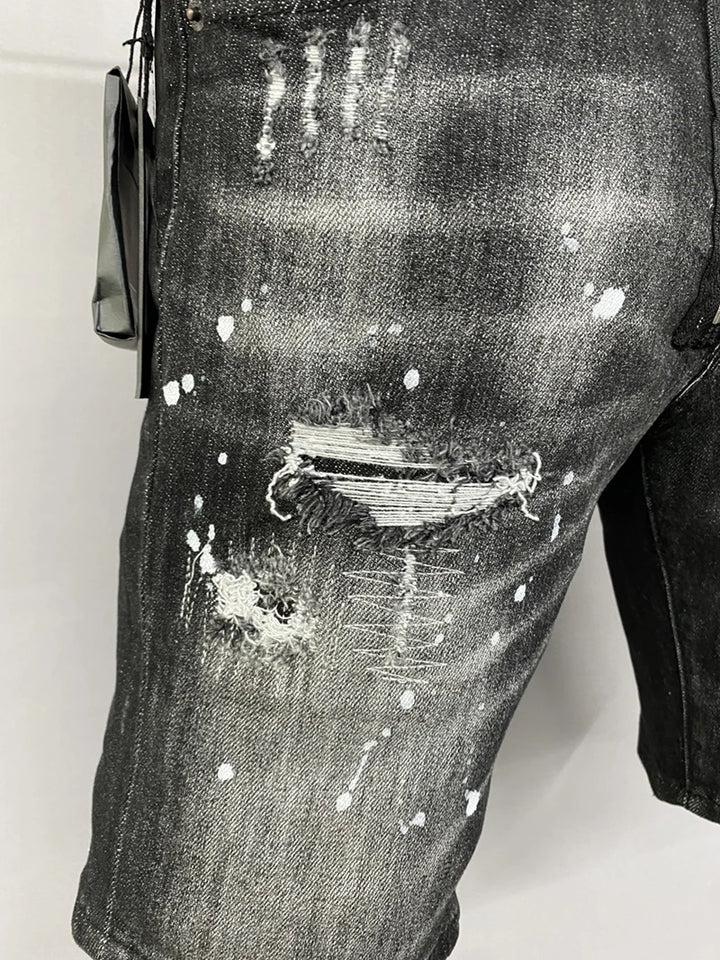 Varen Black Denim Tom Claren  Shorts