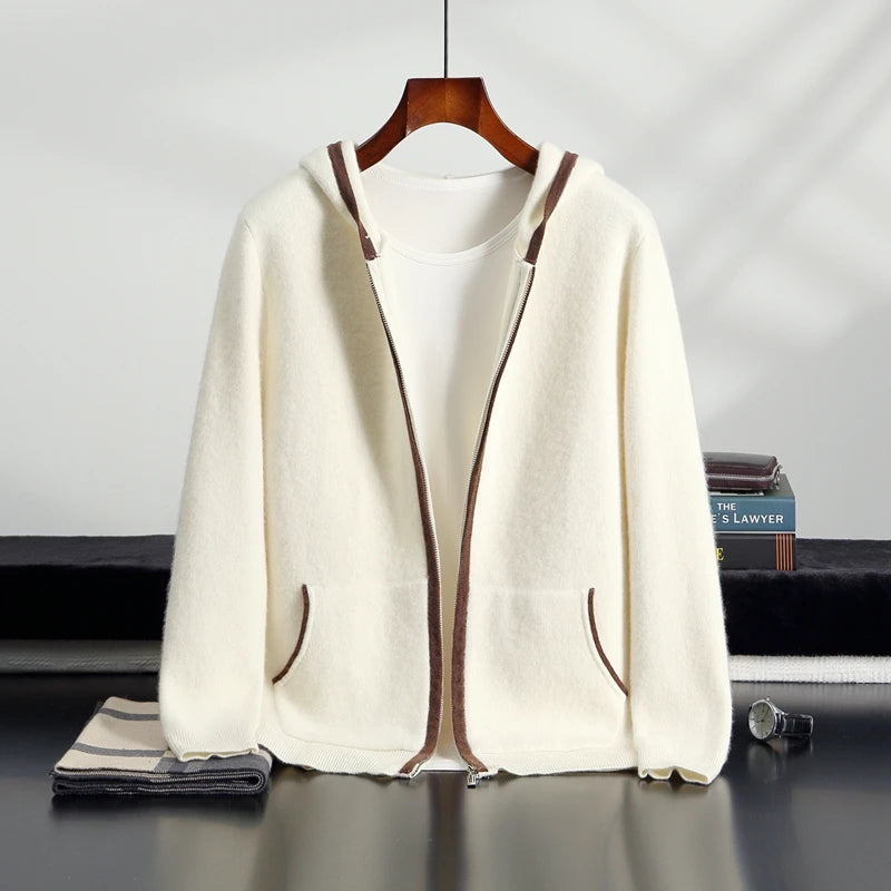 Aspen Cashmere Zip Hoodie