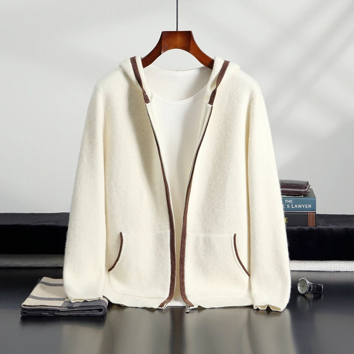 Aspen Cashmere Zip Hoodie