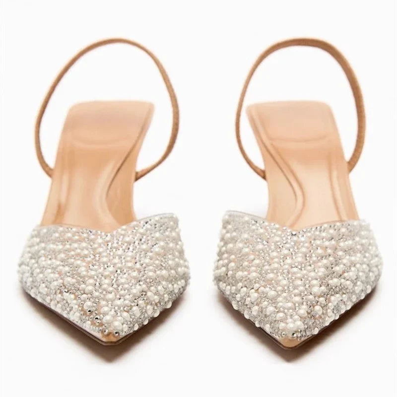 Amélia Pearl Slingback Heels