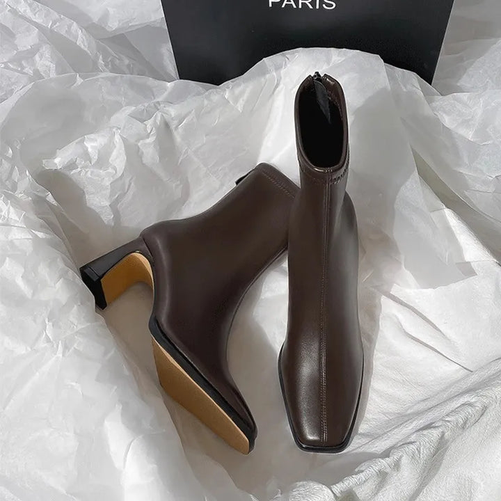 Stella Zipper Ankle Boots by Tom Claren